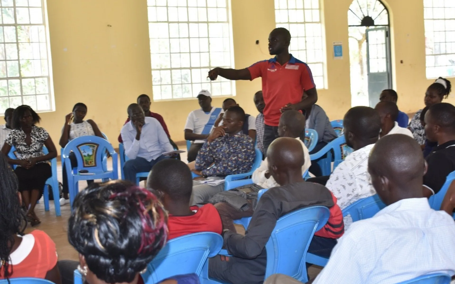 Community members participating in a governance session